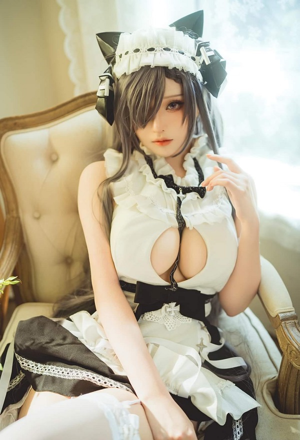 Ảnh gái xinh cosplay hầu gái 20