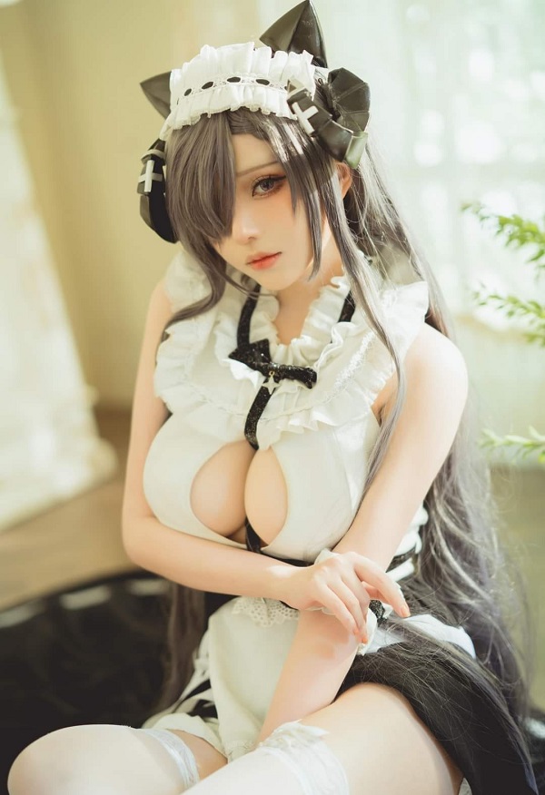 Ảnh gái xinh cosplay hầu gái 21