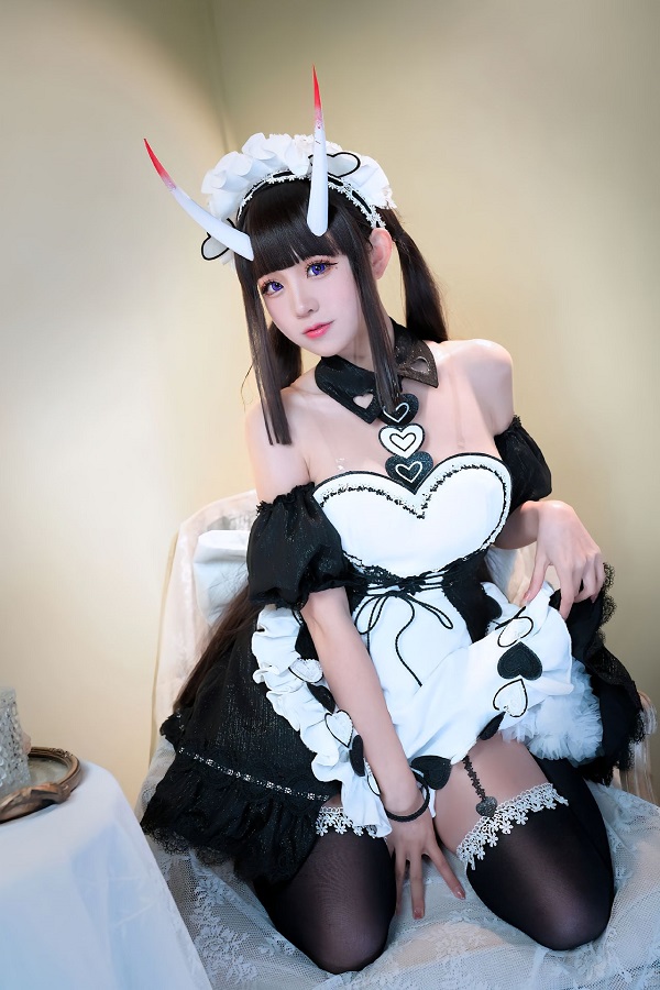 Ảnh gái xinh cosplay hầu gái 11