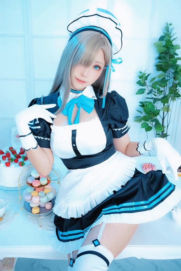 Ảnh gái xinh cosplay hầu gái 5