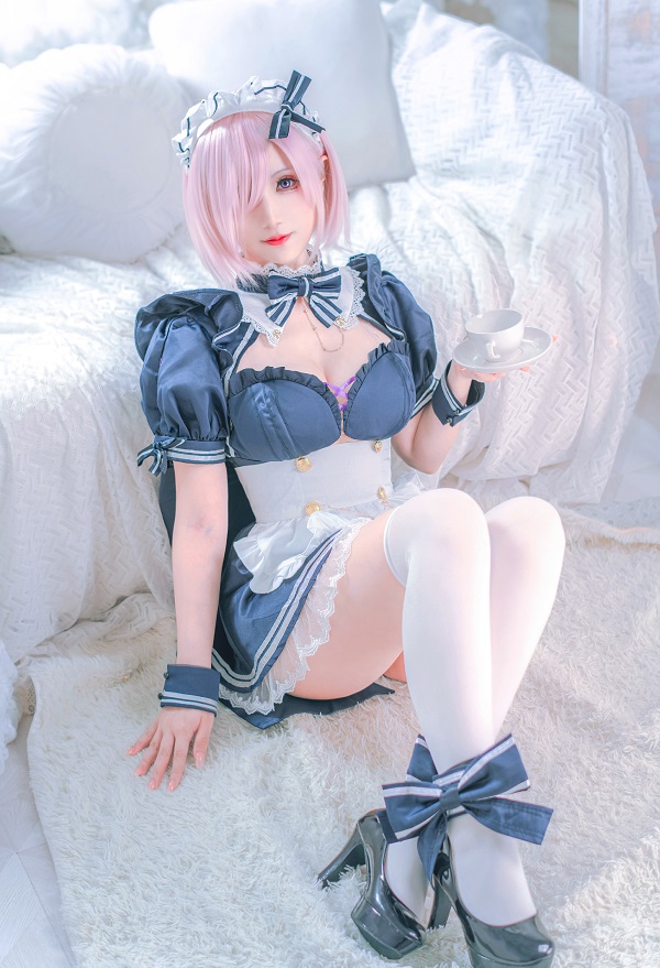 Ảnh gái xinh cosplay hầu gái 34