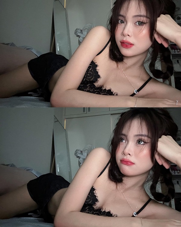 Ảnh tiktoker Võ Nữ Ngân Hà sexy, quyến rũ 1