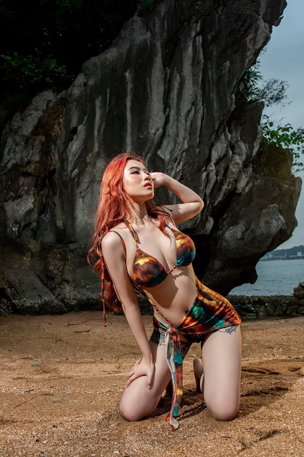 Ảnh diễn viên Linh Miu bikini quyến rũ 16